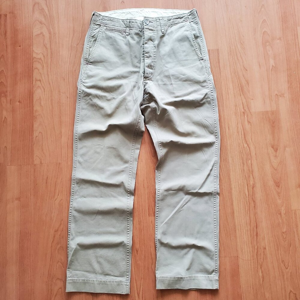 Men's Visvim Slim Chino Beige Color Size S VGUC  Made in Japan